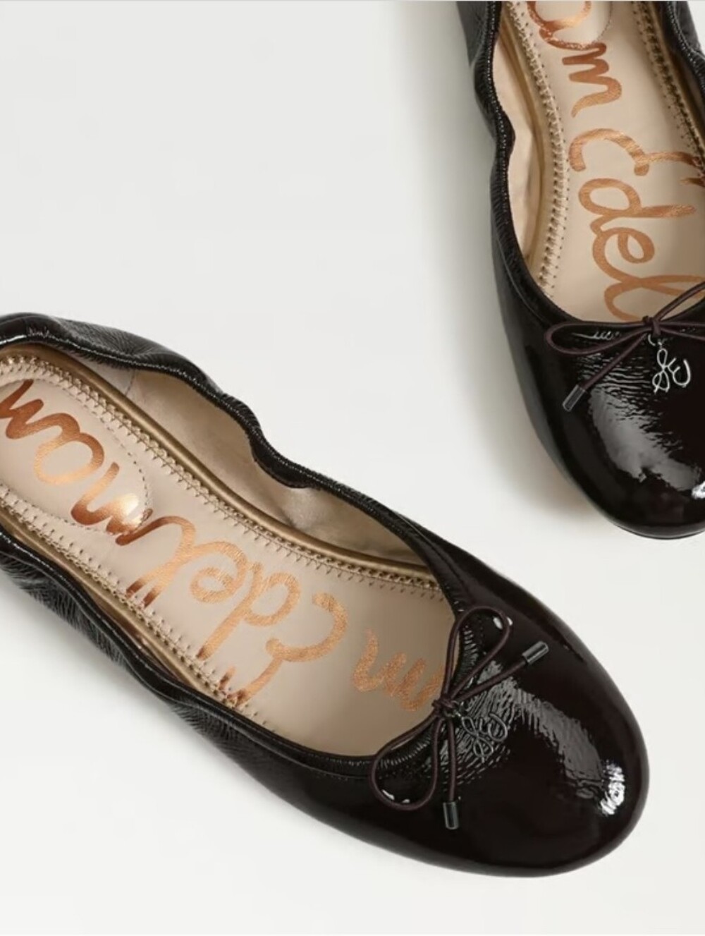 Sam Edelman Felicia Brown Patent Ballet Flats Size 5.5
